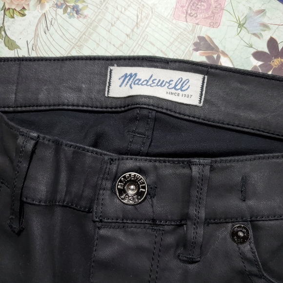 Madewell Black Coated Skinny Jeans - Picture 7 of 9